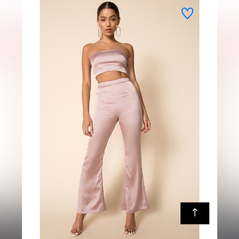 Superdown Evelina bandeau pant set in Mauve size small